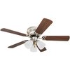 Prominence Home Whitley, 42 in. Ceiling Fan with Light, Matte Nickel 50863-40